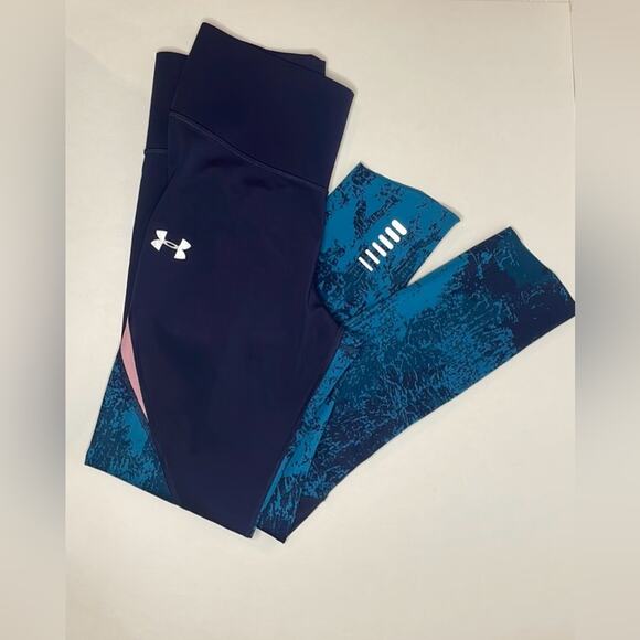 Under armour navy crop printed leggings - Picture 1 of 4